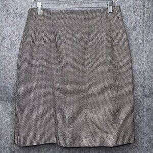Giorgio Sant Angelo Women's Wool Houndstooth  Skirt-‎ Sz 12
